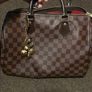 Speedy bag has my initials stamped on it